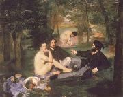 Edouard Manet The Fruhstuck in the free France oil painting artist